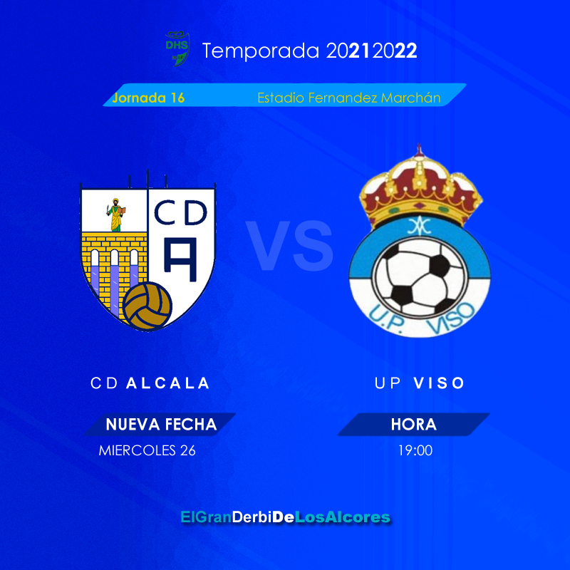 Este Miércoles se jugará el CD Alcalá – UP Viso aplazado
